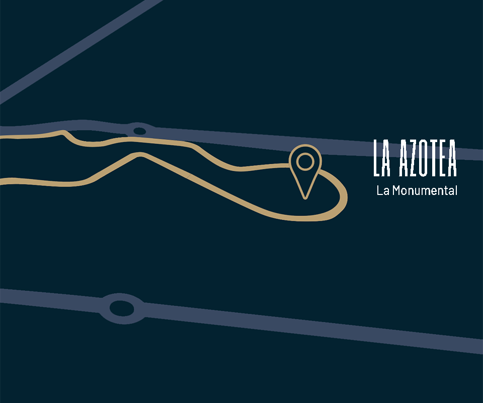 La Azotea &mdash; localiza&ccedil;&atilde;o no circuito, na curva La Monumental